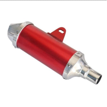Silencieux Moto Universel - Pit Bike Rouge